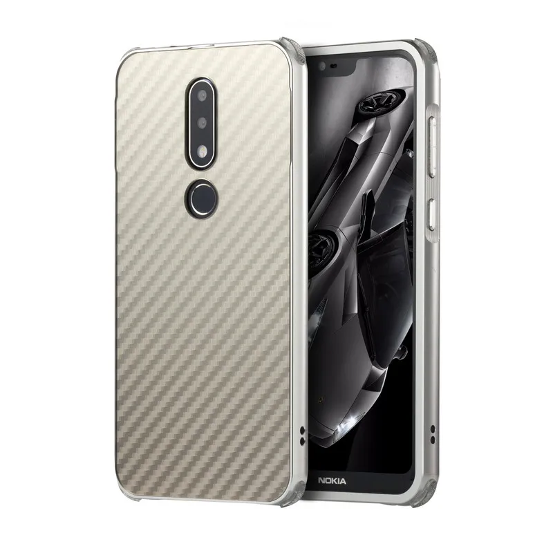 Алюминий чехол для Nokia X6 2018 мобильный крышка бампера металла рамка +