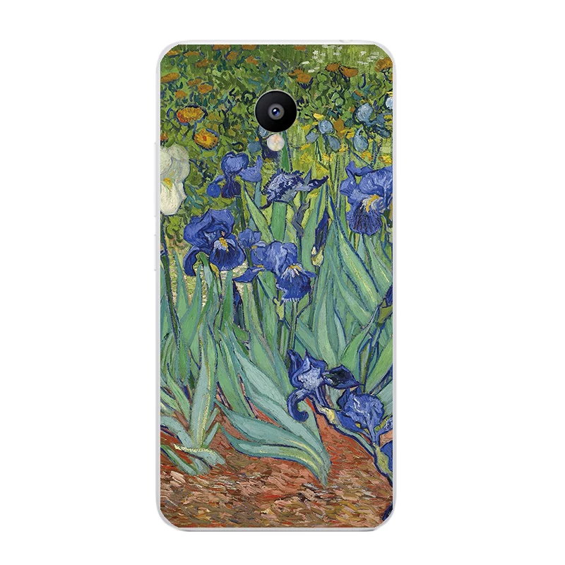 Ультратонкий прозрачный силиконовый чехол с рисунком Ван Гога для Meizu M3 Mini / M3S