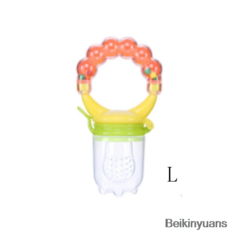 Orange L 1 свежая еда детская соска детская фруктовая кормушка игрушка-кормушка колокольчик соска "bean безопасный продукт для детей соска бутылочка - Цвет: Orange L