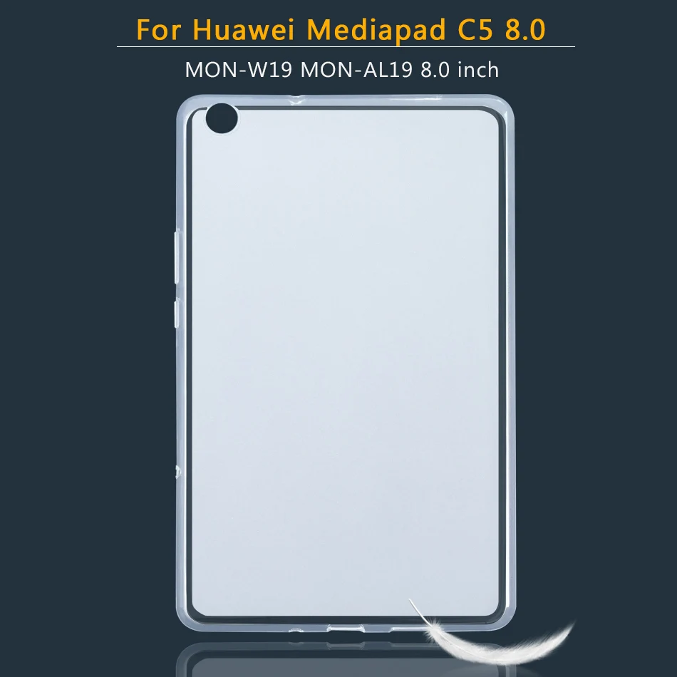 C5 8.0 Планшетный чехол для huawei MediaPad C5 M2 M3 M5 M6 Lite рro 8,0 8,4 10,0 10,1 10,8 7,0 Мягкий силиконовый чехол Медиа Pad M2-801L - Цвет: C5 8.0
