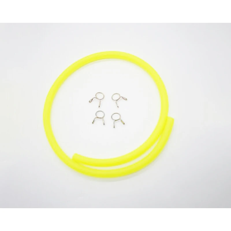 Yellow 1pc 1M 8 мм мотоциклетный газовый топливный фильтр, бензиновая труба, шланг+ 4 зажима, мото скутер, мотоцикл, топливная Газовая линия, домашние трубы, трубка для доставки масла - Цвет: Yellow 1pc 1M
