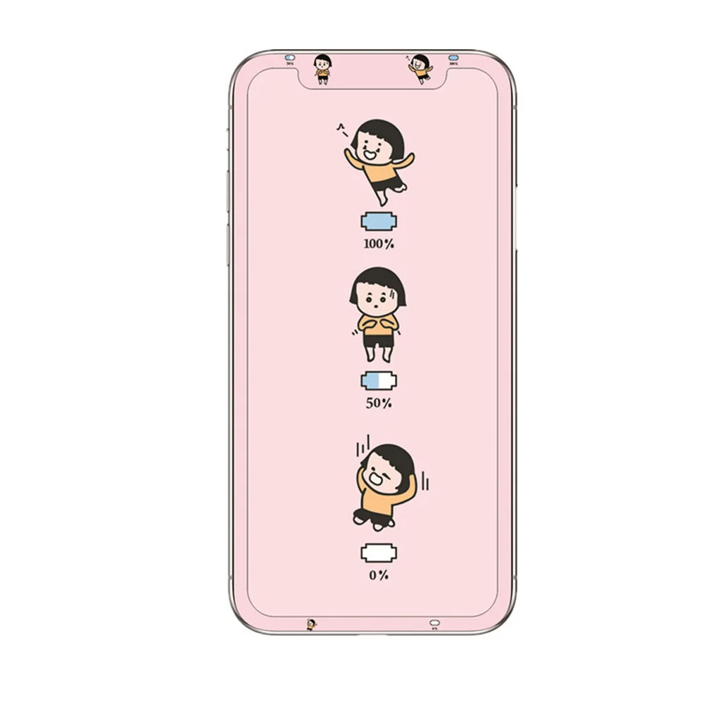 X53 6D милый кролик мультфильм Закаленное стекло протектор экрана для iPhone X XS Max XR анти взрыв модная стальная пленка протектор экрана - Цвет: X53