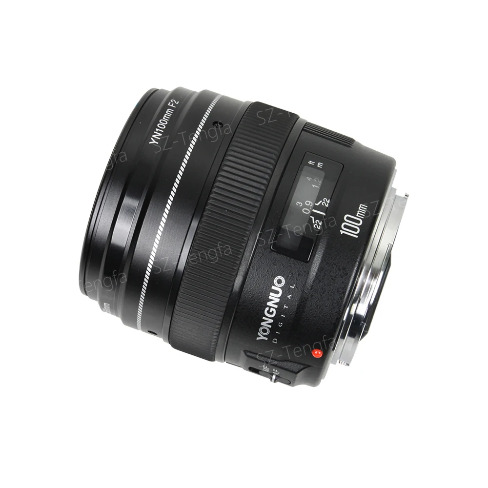 Новый Yongnuo YN100mm F2 Средний телеобъектив для Canon EOS Rebel камера AF MF 5D IV 1300D T6 760D 750D 1D 5DS R |