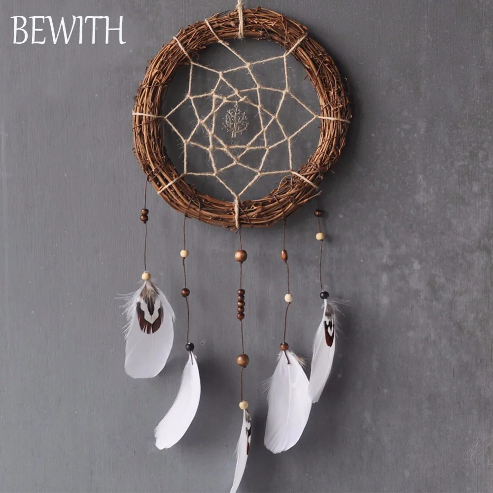 2 вида стилей Древо жизни и бирюзовое ротанговое кольцо индийский Ловец снов