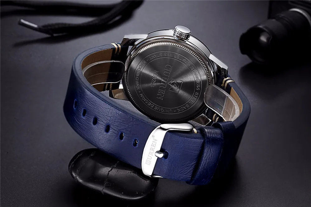 Мужские часы CURREN, брендовые, военные, Reloj, кварцевые, аналоговые, 3D лицо, кожа, армейские, модные часы, спортивные часы, Relogios Masculino