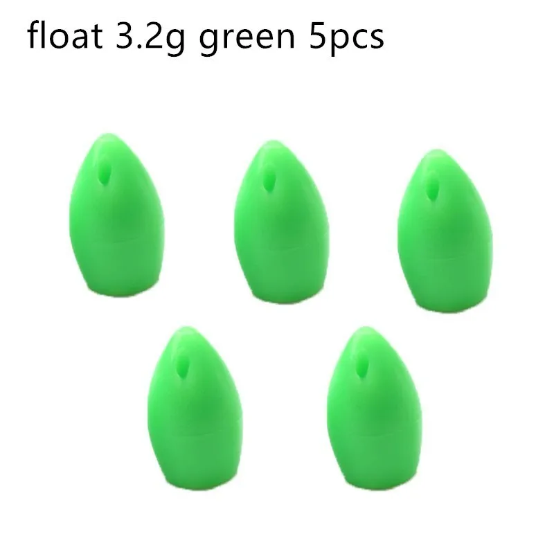 float 3.2g green x5 Rompin long disatance casing SPIROLINO медленное погружение подвесное промежуточное Спиннинг для ловли нахлыстом - Цвет: float 3.2g green x5