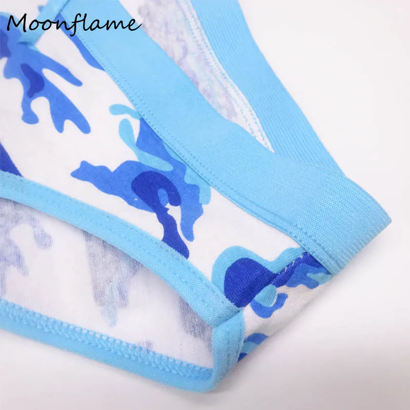 Moonflme 3 шт./лот женское нижнее белье с принтом женские хлопковые трусики M L XL 89153