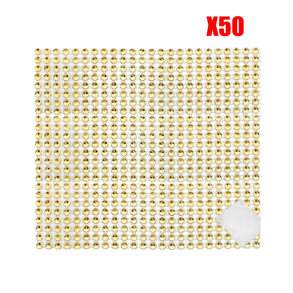 50/100 шт хрустальное кольцо для салфетки для свадьбы ромбовидная салфетка держатель чашки цветочный орнамент вечерние декор для банкетного стола аксессуары - Цвет: 24 Rows Golden x50