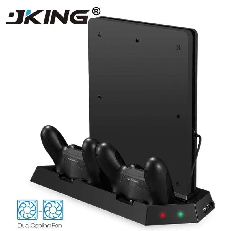 JKING игра консольная стойка для PS4 Slim консоли вертикальная игровая док-станция с