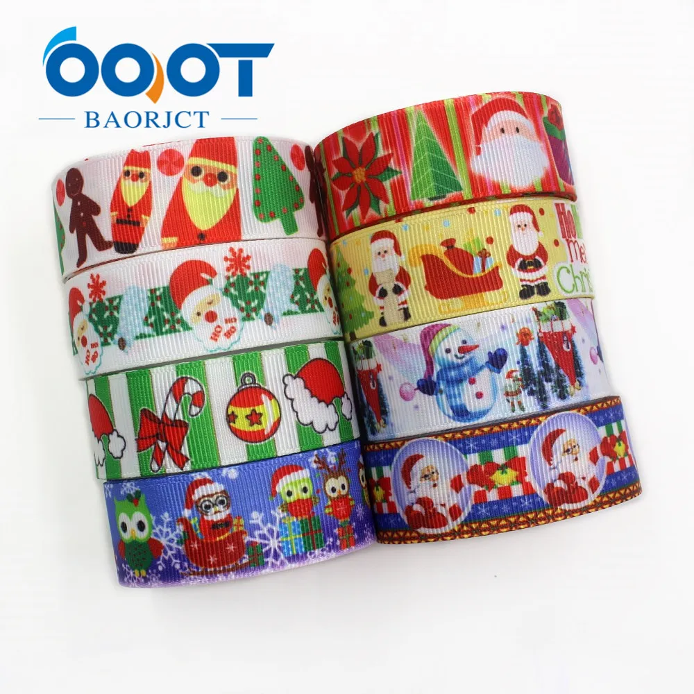 OOOT BAORJCT I-19713-8 22 мм 10 ярдов Рождественская серия Мультяшные ленты из грогрена