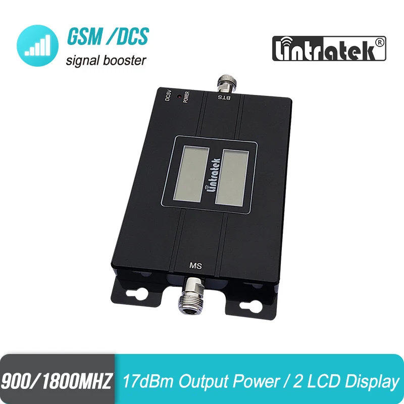 Lintratek GSM двухдиапазонный автомобильный усилитель сигнала 2G 900mhz 1800mhz мобильный