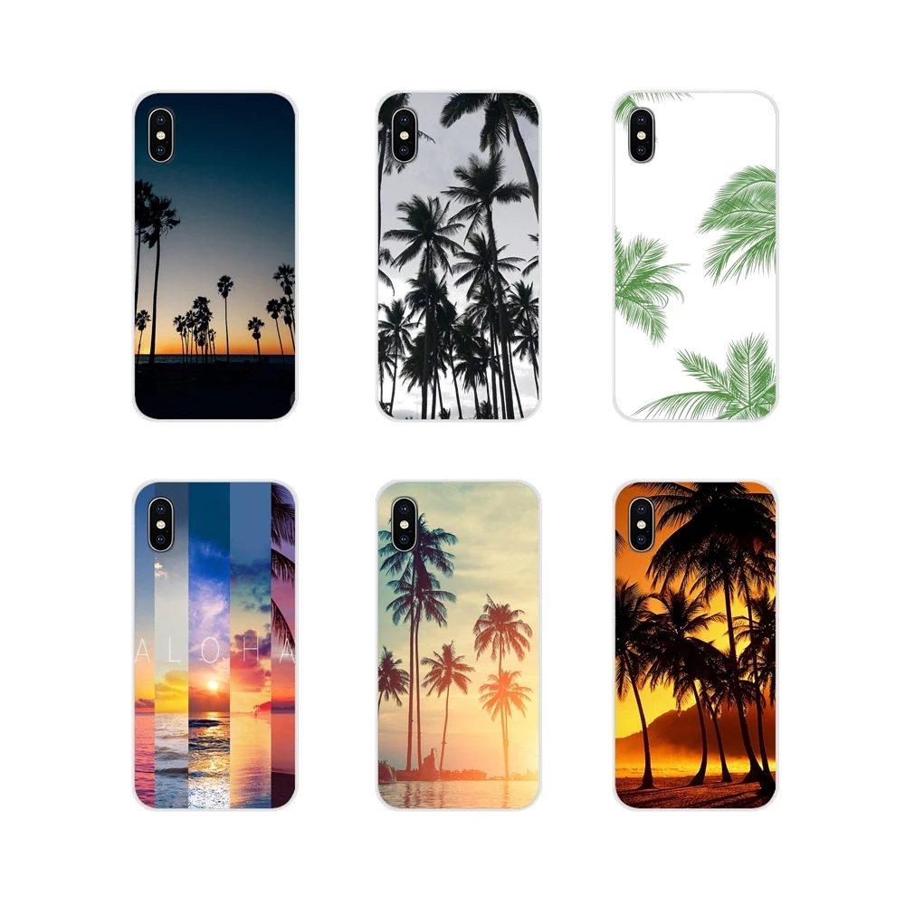 Накладные цветные кокосовые пальмы Aloha для Xiaomi Mi6 A1 5X 6X Redmi Note 5 5A 4X 4A 4 3 Plus Pro pocophone F1