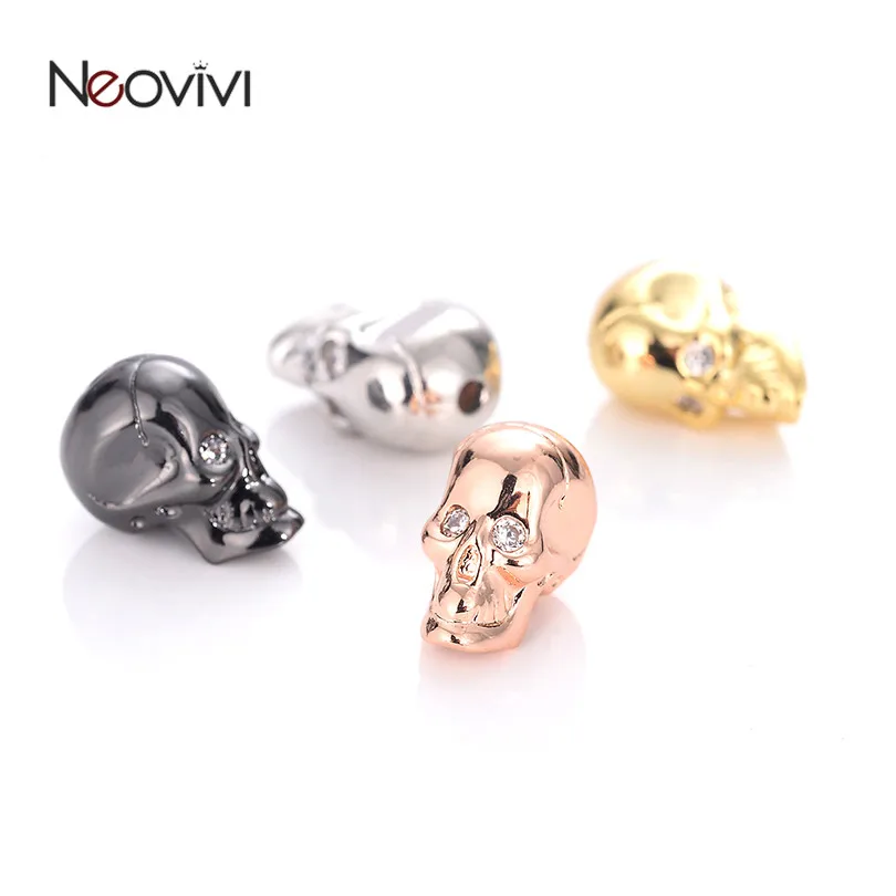 Neovivi бусины с черепом для бисероплетения циркониевым глазом сделай сам