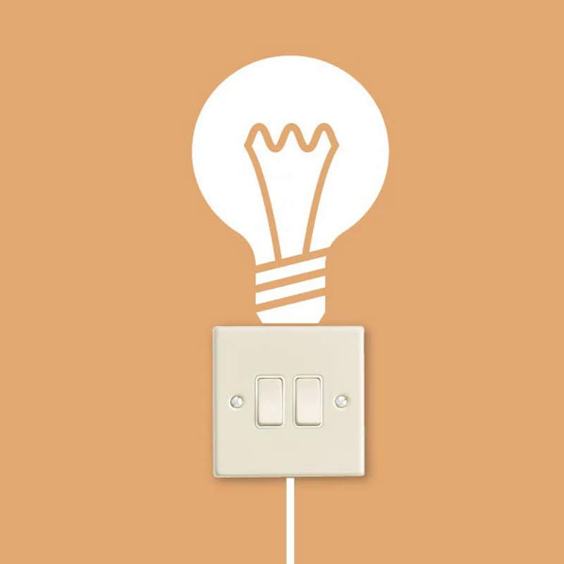 Креативная лампа переключатель наклейка для гостиной спальни декоративные