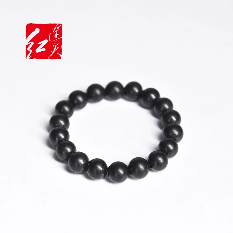 Новые модные мужские браслеты Розария из эбенового дерева с красным сандаловым