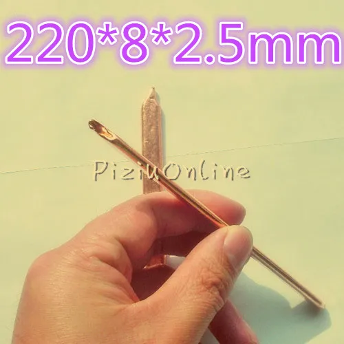 1 шт. 220*8*2 5 мм YT263 плоская медная тепловая трубка для ноутбука процессора