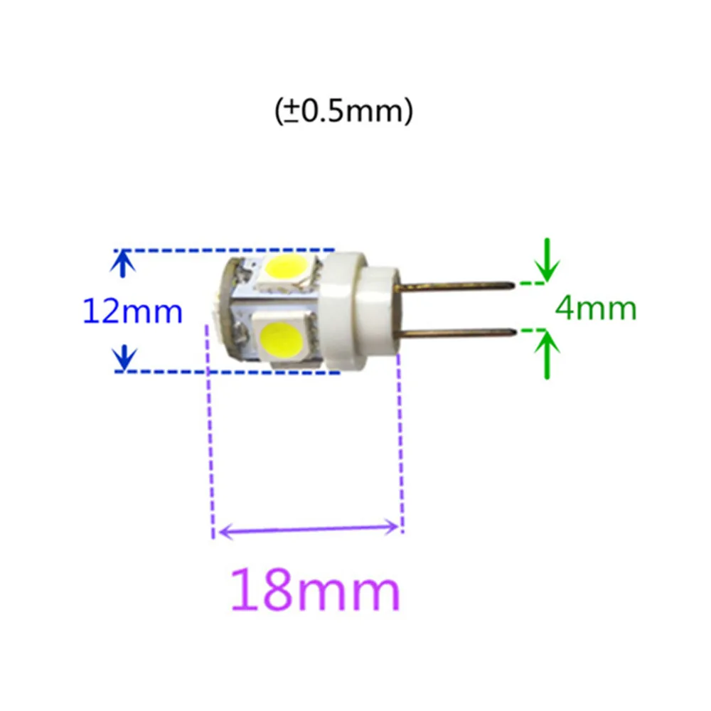 3 шт. G4 5050-5SMD DC4.5V DC6V DC12V DC24V белый теплый синий красный зеленый желтый контактный тип СВЕТОДИОДНЫЙ Прибор лампа G4 24 В индикаторная лампа