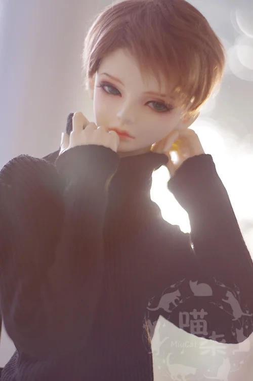 Кукла MiuCat BJD одежда 1/3 SD10 SD13 SD17 свитер с высоким воротником черный белый|doll