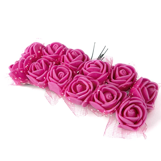 rose red Искусственные Искусственные цветы из пенопласта, розы, этернель, настенные, для дома, свадьбы, автомобиля, дома, Флорес, искусственные цветы, для украшения, Hogar - Цвет: rose red