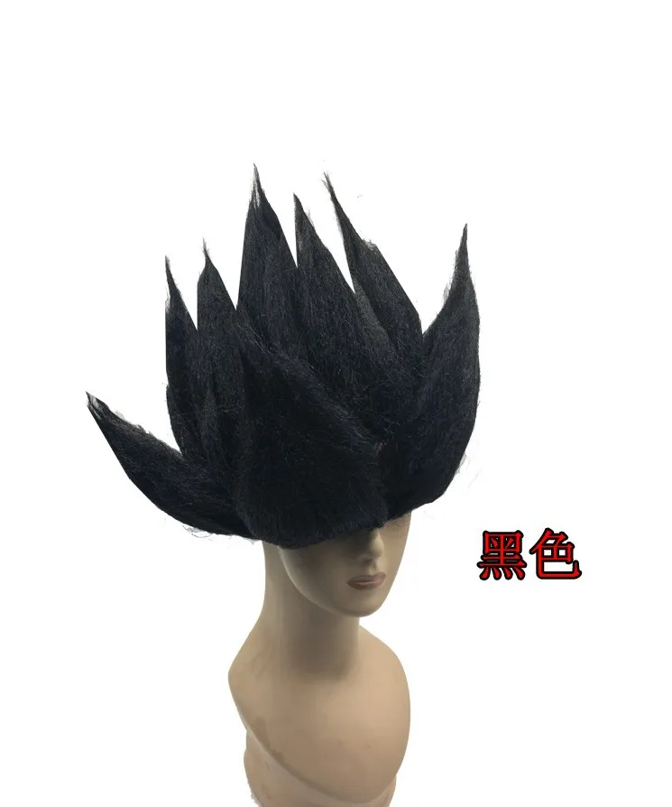 high quality Goku Cosplay Wigs Dragon Balls Super Saiyan Blue Red Black Yellow Goku Peluca Anime Men Adult Women Hair