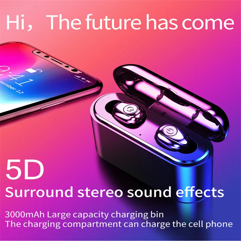 Беспроводные наушники CALETOP TWS X8 Bluetooth 5 0 водонепроницаемые мини-наушники с внешним