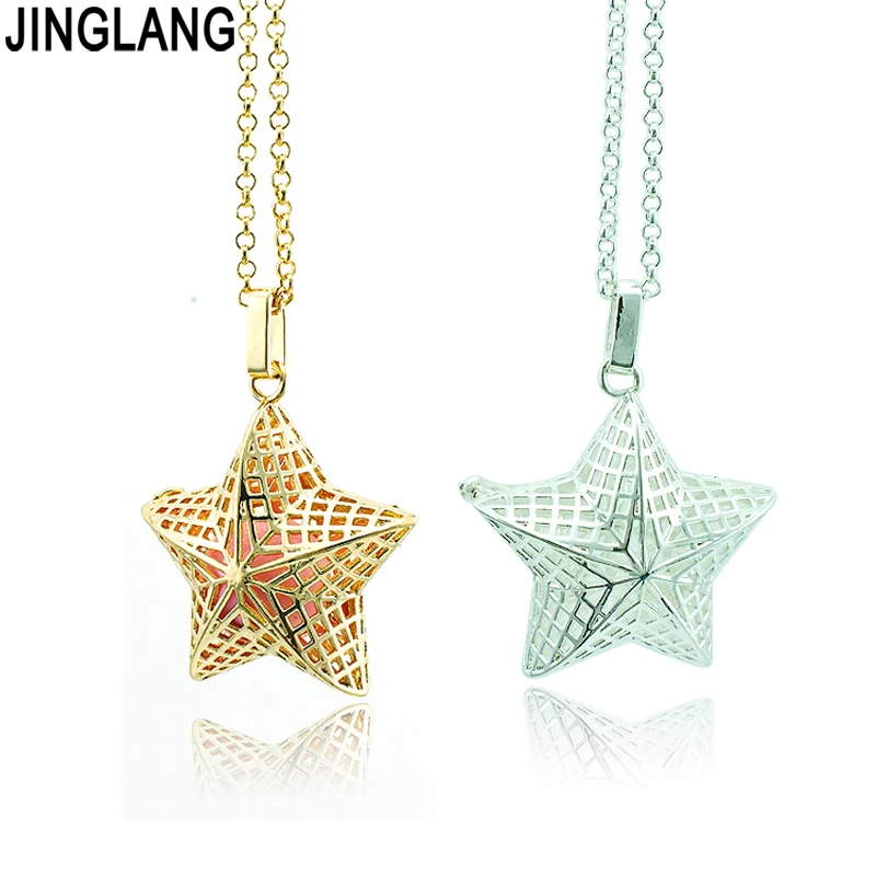 Женское колье с подвеской в виде клетки 2 цвета | Украшения и аксессуары