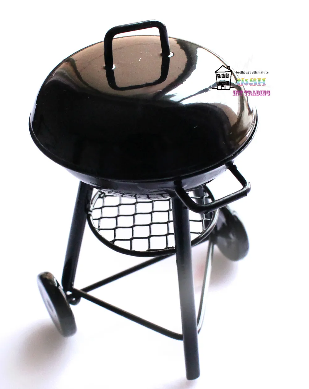 1:12 Кукольный домик миниатюрные куклы аксессуары металлический черный круг