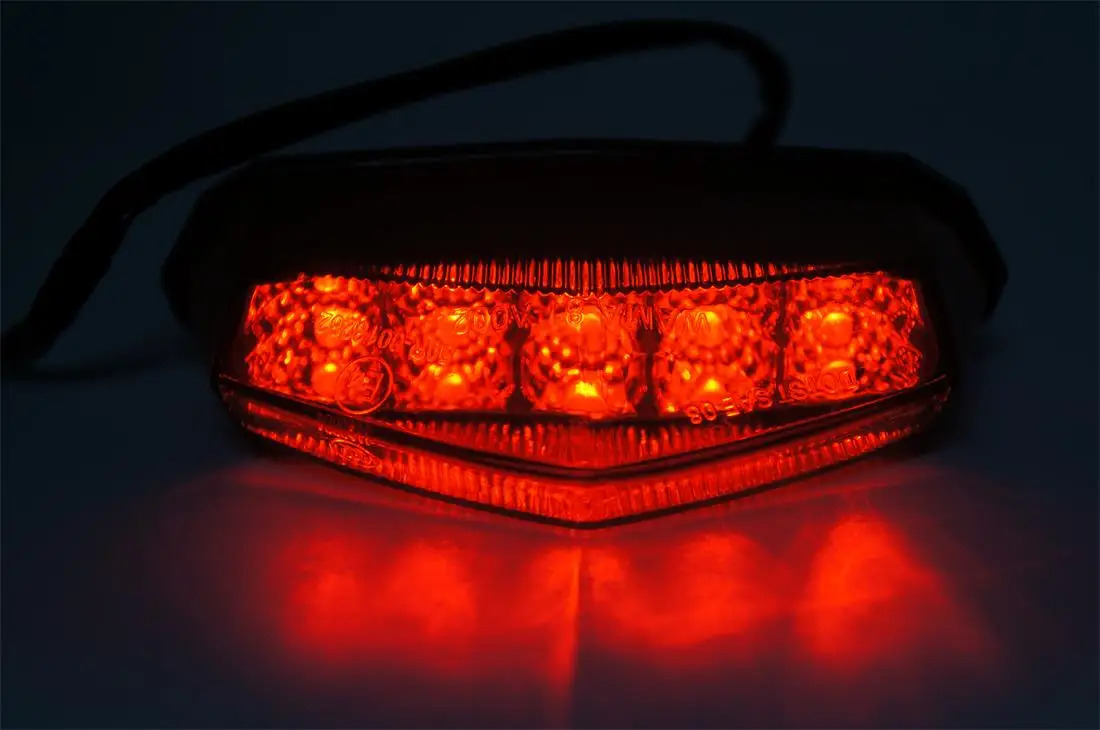 Eonstime 12V Универсальный мотоцикла ATV 10 красный светодиодный стоп бег задний светильник индикатор Стандартный спортивный ATV Quad Байк