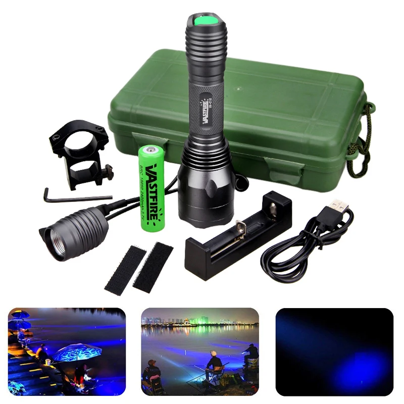 10000Lms RGB Led охотничий флэш светильник наружный винтовочный Тактический скаутский