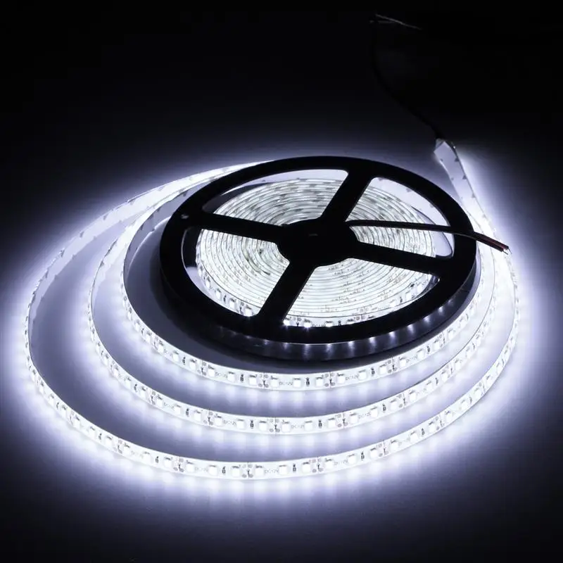 5 м водонепроницаемая светодиодная лента DC 12V 5050 RGB теплая белая синяя Красная
