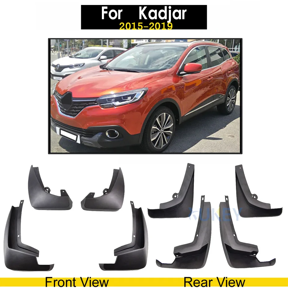 Набор автомобильных брызговиков для Renault Captur Koleos 1 2 Kadjar Fluence широта Брызговики крыло брызговиков Стайлинг