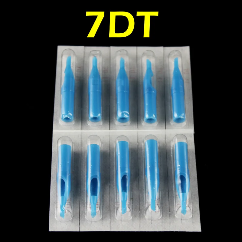 

OPHIR 50pcs Diamond Tip Tattoo Disposable Nozzle Tip 7D blue# TA031(7D)-50x