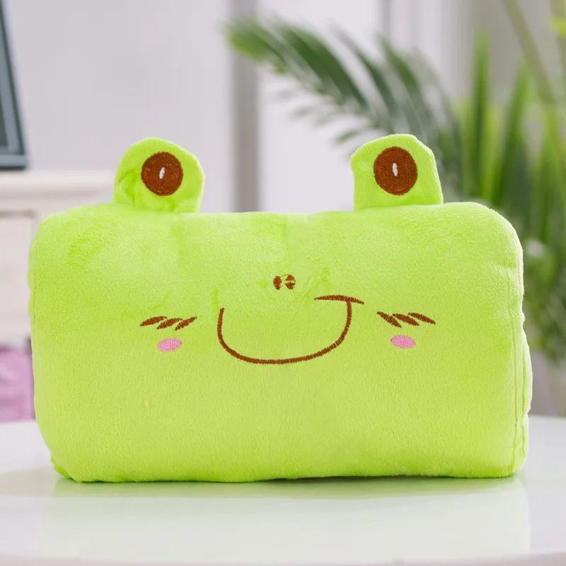 frog Новая Милая креативная мультяшная Подушка, плюшевая игрушечная статуэтка, подушка для экспрессии, теплая, мягкая, удобная, для офиса, для сна, для студентов, подарок - Цвет: frog
