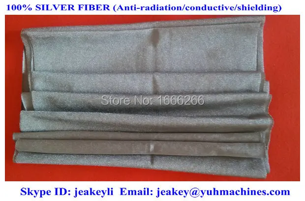 

Antistatic fiber of silver