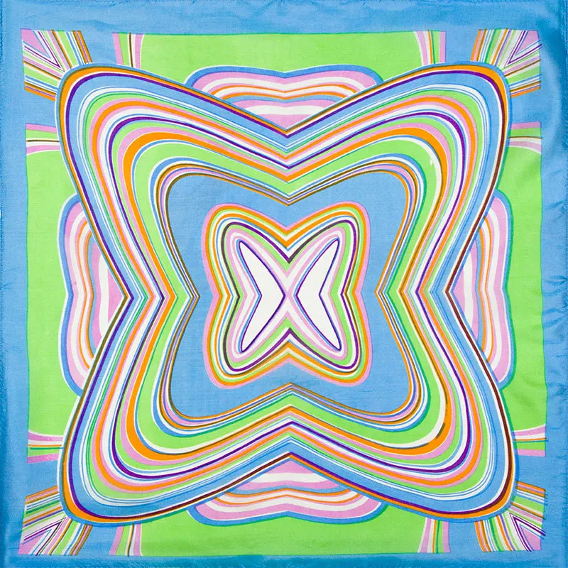 

Natural Silk Scarf Women Bandana Female Stripe Hair Scarf for Women Silk Headband Women's Square Silk Head Scarf Face Mask Scarf