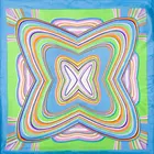 Шарф из натурального шелка, Женская бандана, женский шарф в полоску для волос, женская шелковая повязка на голову, женский квадратный шелковый головной шарф, маска для лица, шарф