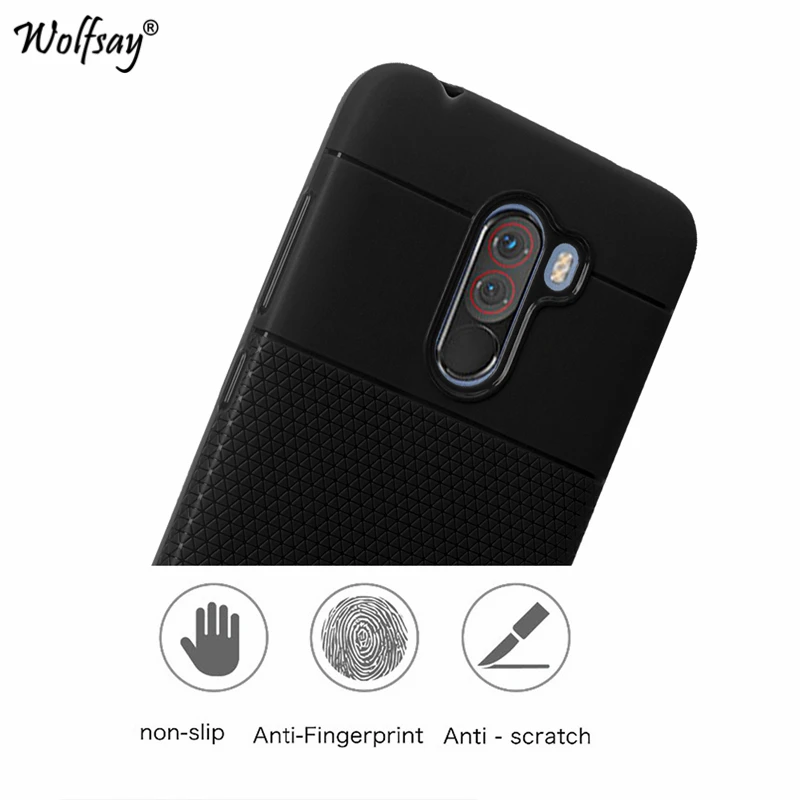 Pocophone F1 Case Simple Soft TPU For Xiaomi Silicone Cover Capa Poco Shell Fundas |