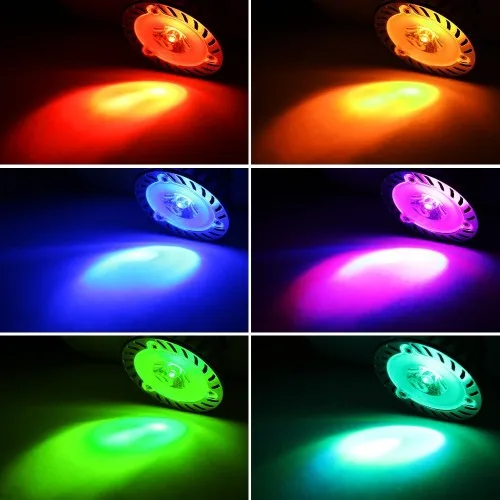 12 В 3 Вт в 1 RGB MR16 Светодиодная лампа изменение цвета светодиодный прожектор с ИК