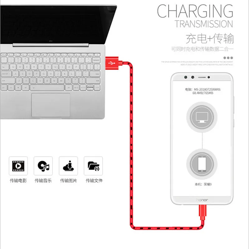 Android phone Micro USB type C Быстрая зарядка для Xiaomi Mi 8 se Mix 2S 5X A1 6X A2 Redmi 5 Note 4x Pocophone f1charger cable |