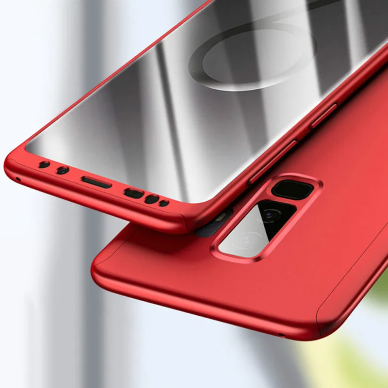 360 Full Cover Shockproof Phone Case For Samsung S9 S8 S7 Note 9 8 C9 C7 Pro J4 J6 A6 Plus J8 A9 A7 A8 2018 J5 J7 Prime | Мобильные