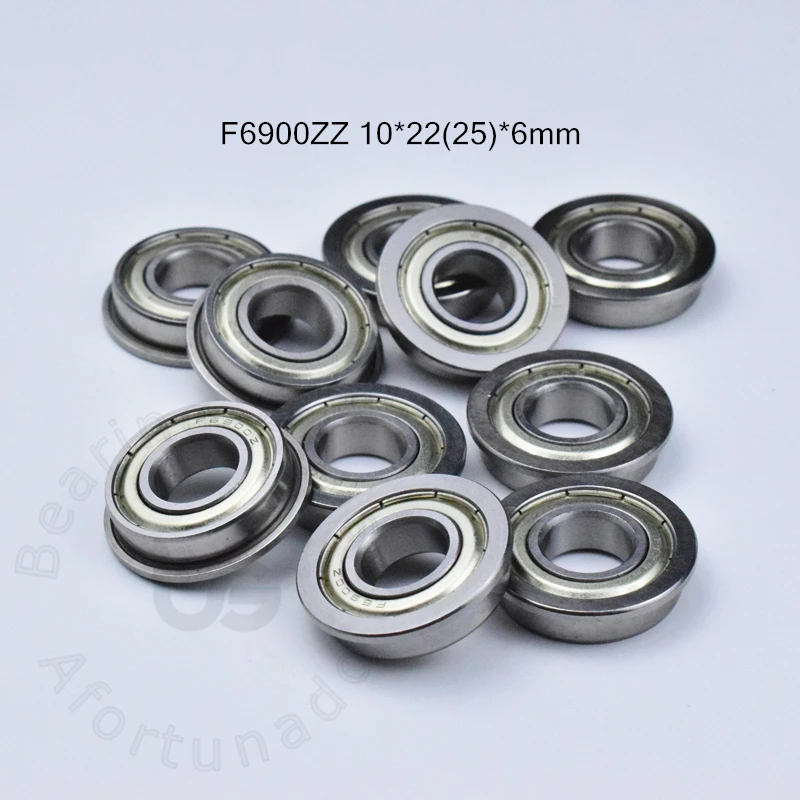 F6900ZZ 10*22(25)* 6 мм 10 шт. подшипник фланцевые подшипники 6900 F6900Z с глубоким желобом из
