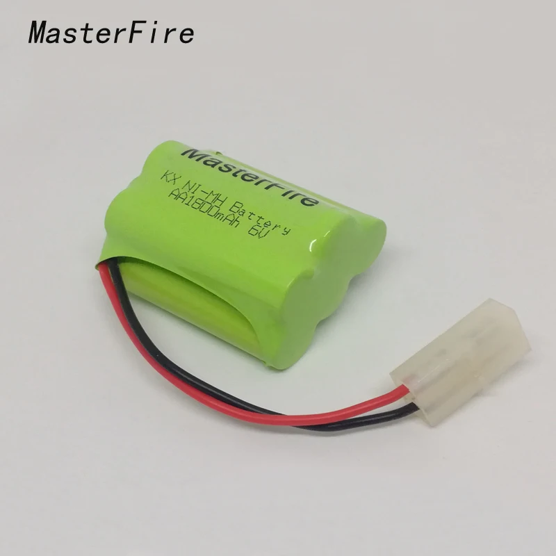 

MasterFire 5 упак./лот Новый 6V AA 1800mAh Ni-MH аккумуляторные NiMH батареи с разъемом