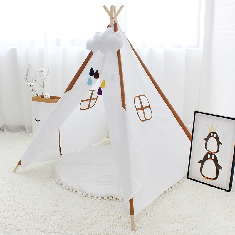 

Oxford Cloth Baby Tipi Tent Kids Teepee House for Children Wigwam Indoor Outdoor Play Room for Child Toys Photography Props