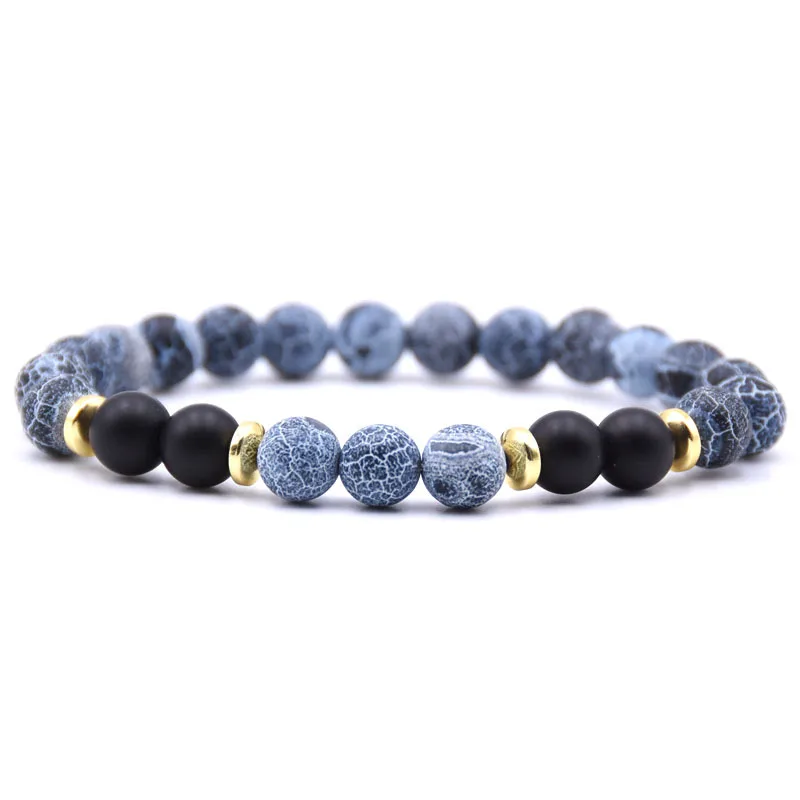 

New Product Beaded Yoga Energy Bracelet Men Fashion Jewelry Natural Stone Beads Charm Elastic Chakra Bracelets Women Bileklik