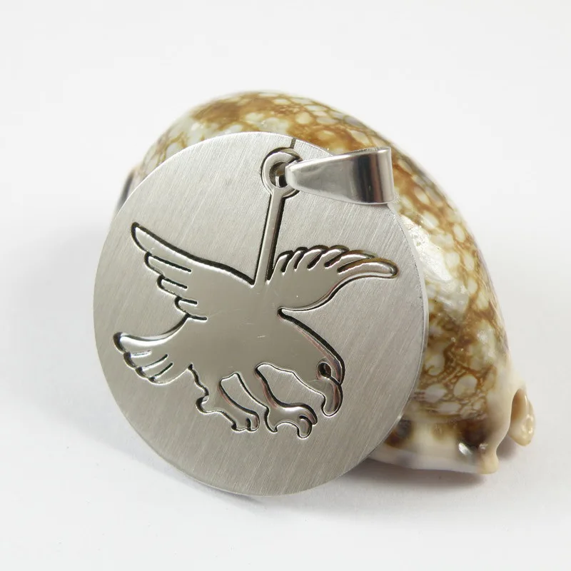 Кулон из нержавеющей стали 316L ожерелье титановой подвеска в виде орла пустынного