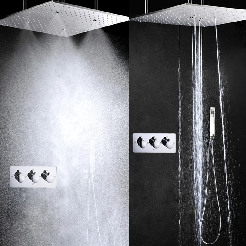 Набор для душа с дождевой насадкой лейка горячей и холодной ванны 20 дюймов