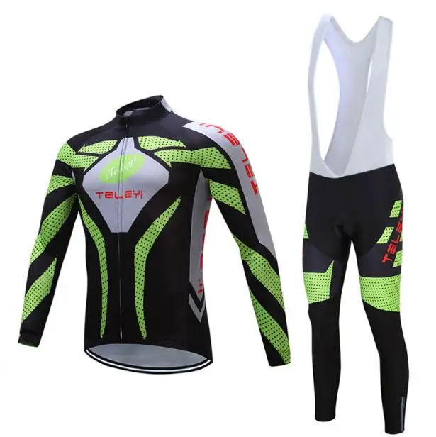 jersey and pants Зимняя Теплая Флисовая одежда для велоспорта, Мужская теплая футболка с длинным рукавом, комплект одежды для горного велосипеда, спортивный костюм - Цвет: jersey and pants