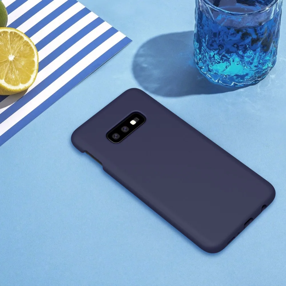 Чехол для samsung Galaxy S10e NILLKIN жидкий силиконовый чехол против отпечатков пальцев Мягкая задняя крышка мягкий чехол Роскошная посылка