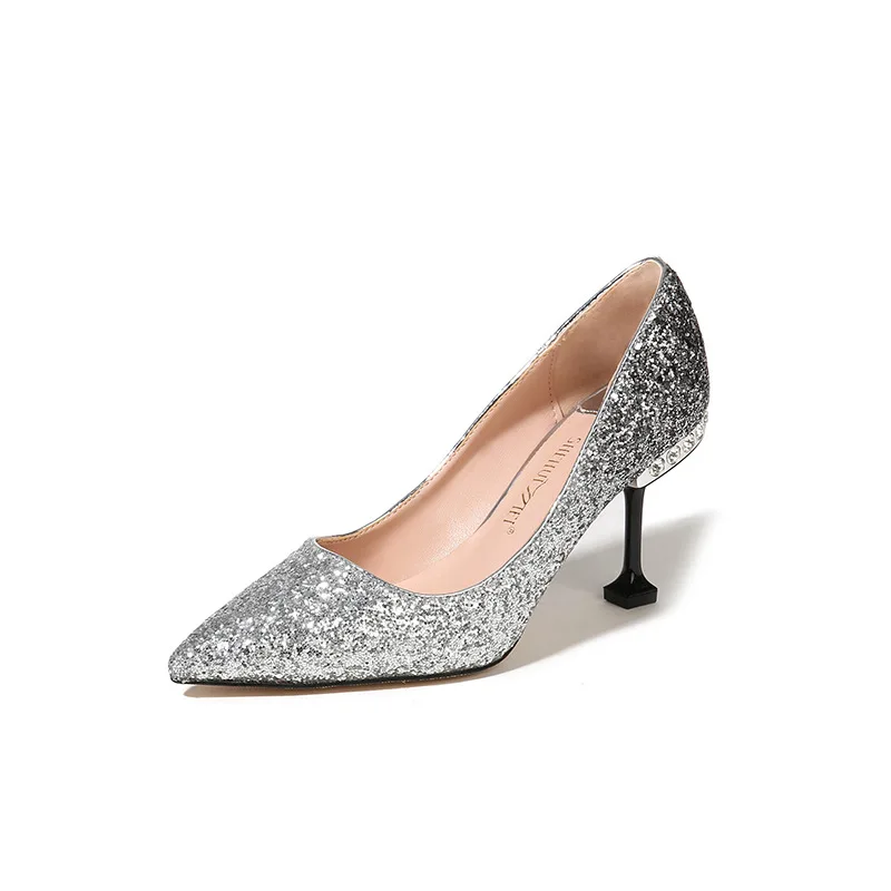 Туфли-лодочки женские на высоком каблуке с заостренным носком | Обувь