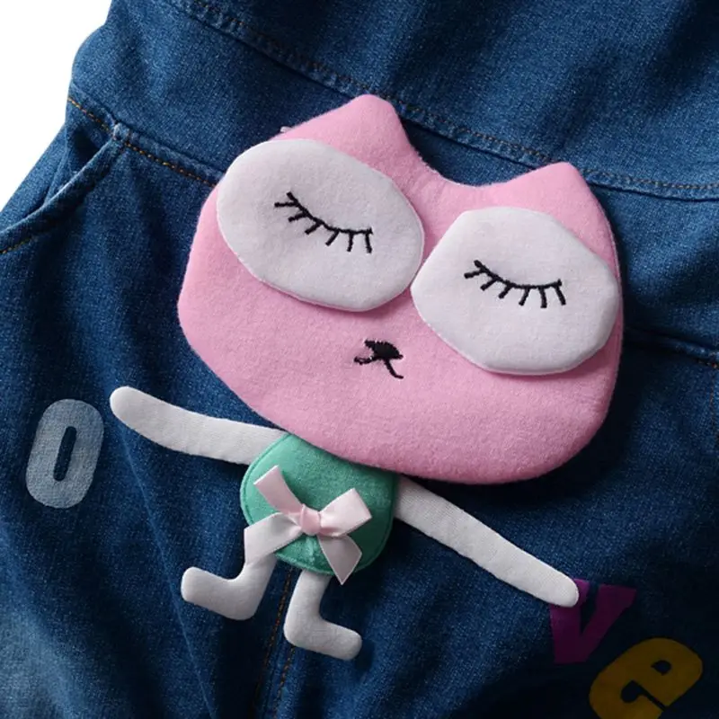 Детский джинсовый комбинезон для девочек Джинсовый комплект осенняя